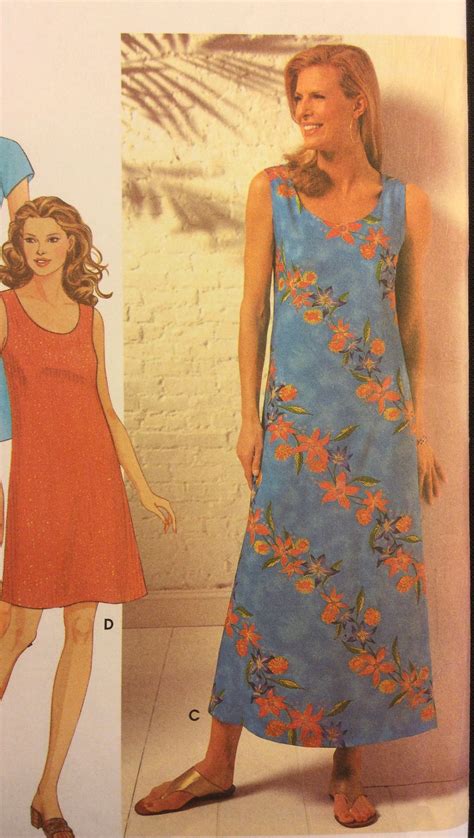 Simplicity 9691 Womens Summer Dress Sewing Pattern Sizes Etsy