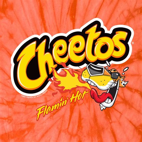 Flamin Hot Cheetos Tie Dye T Shirt Orange Spider Tie Dye Cheetos