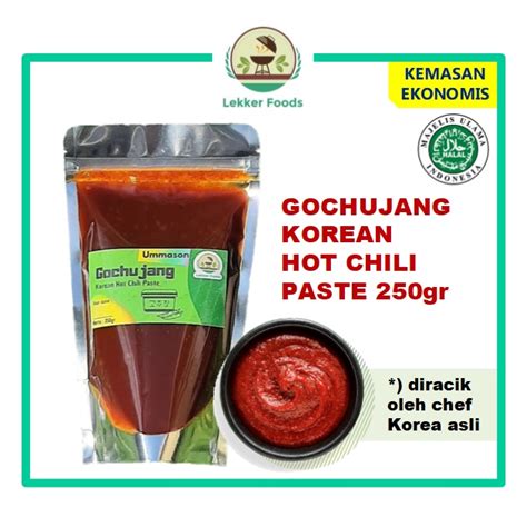 Jual Gochujang Gr HALAL Bumbu Cabai Sambal Korea Hot Chili Paste Saus Pasta Korea Shopee