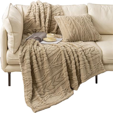 Yusoki Sherpa Throw Blanket D Stylish Design Super Soft Fuzzy Cozy