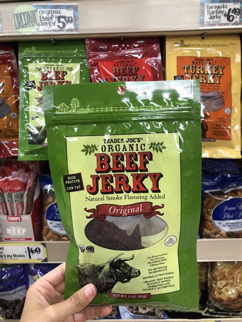 Trader Joes Organic Beef Jerky Beef Jerky Organic Beef Beef Jerkey