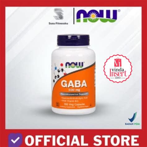 Jual Now Foods Gaba 500 Mg 100 Capsule Relaxation And Reduce Stress