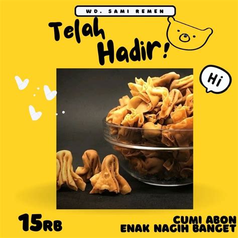 Jual Cumi Abon Original Renyah Bawang Gurih Makanan Ringan Viral Kripik