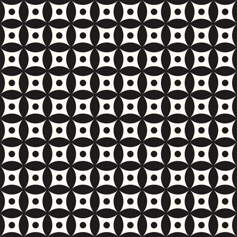 Motif Monochrome Sans Soudure G Om Trique De Vecteur Vecteur Premium