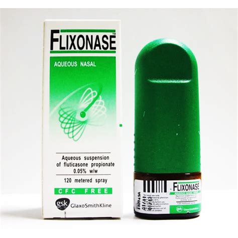 Flixonase 50 Mcg Dose Fluticasone Propionate 120 Dose Metered Nasal Spray