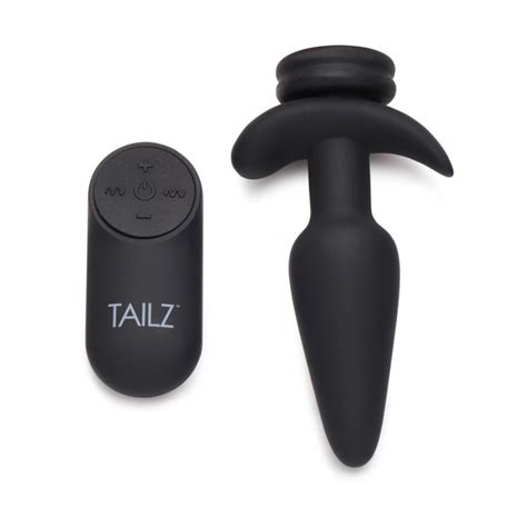 Tailz Interchangeable X Vibrating Small Silicone Anal Plug With