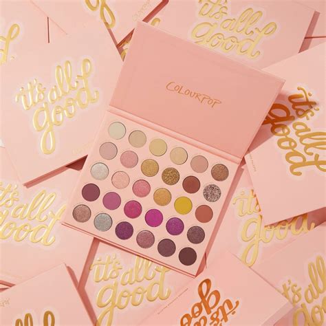 Colourpop Eyeshadow Palette Authentic Lilac Peach Mint Blue Pink Nude