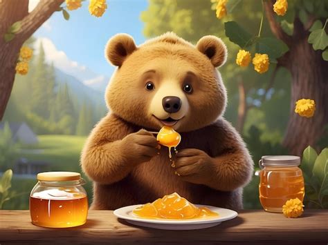 66,000+ Bear Eating Honey Pictures