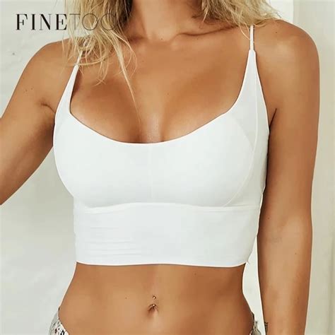 Finetoo Sexy Bra Push Up Bas For Women Bralette Seamless Padded Bra Strap Silk Tops Lingerie