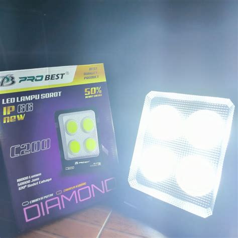 Jual Probest Diamond Lampu Sorot Led Cob W Sni Flood Light Ip