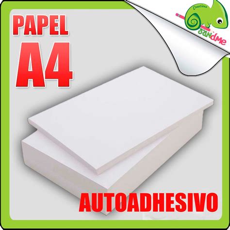 Papel Autoadhesivo Hoja Para Impresoras Blanco A4 Adhesivo S 65 00