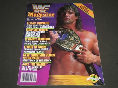 1990 DECEMBER WWF Wrestling Magazine - Texas Tornado Cover - J 2255 £24 ...