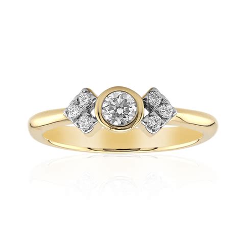 Gouden Ring Met Een If Diamant D Annette No Juwelo Sieraden