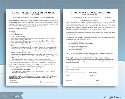 Printable Template Free Teeth Whitening Consent Form Free Templates Printable