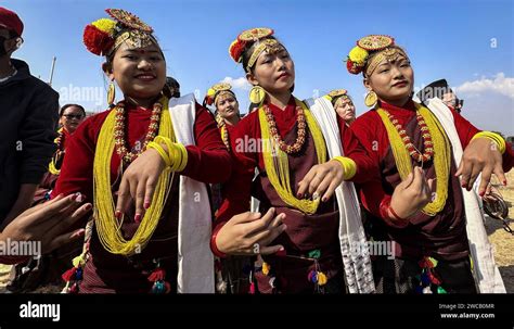 Kathmandu Bagmati Nepal 15th Jan 2024 Women From Magar Community