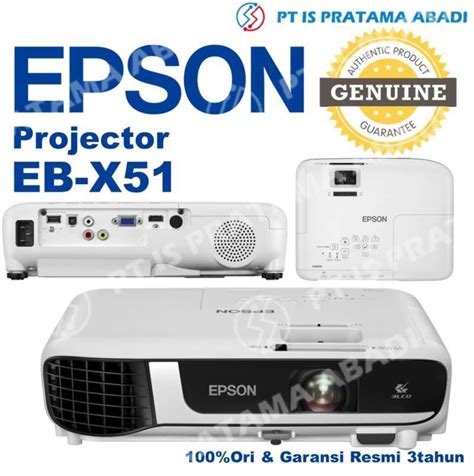 Jual Epson EB-X51 XGA 3LCD Projector proyektor EBX51 GARANSI RESMI di ...