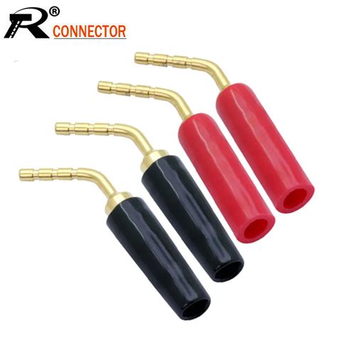 10 pçs lote anjo pino 2mm banana plug alto falante terminais ampfier