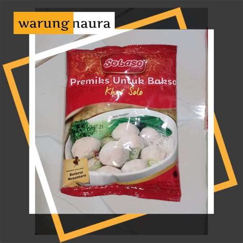 Sobaso Tepung Premiks Bakso Khas Solo Gr Lazada Indonesia