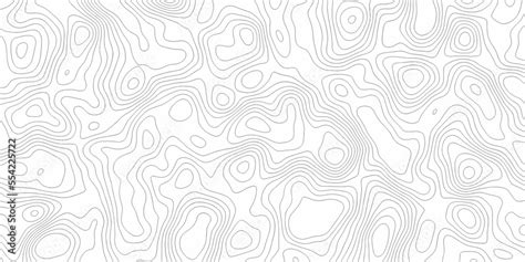 Abstract Topographic Map Background Geographic Line Map With Elevation