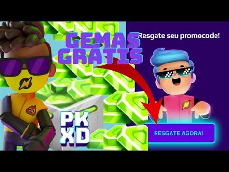 PK XD Insira o Código e resgate 30 Gemas Grátis YouTube