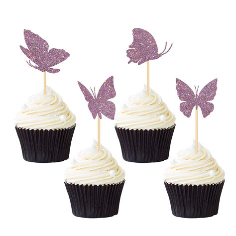 Edible Large Purple Butterflies Bee Box Design Studio