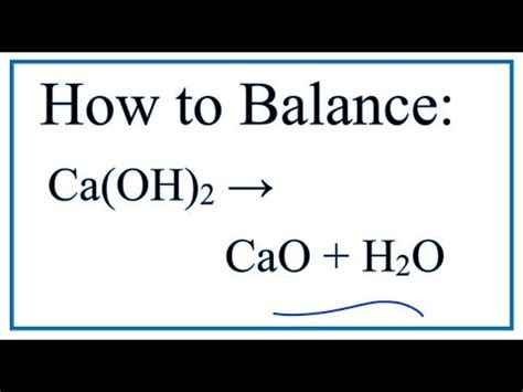 Balanced Chemical Equation For Calcium Oxide And Water - Tessshebaylo