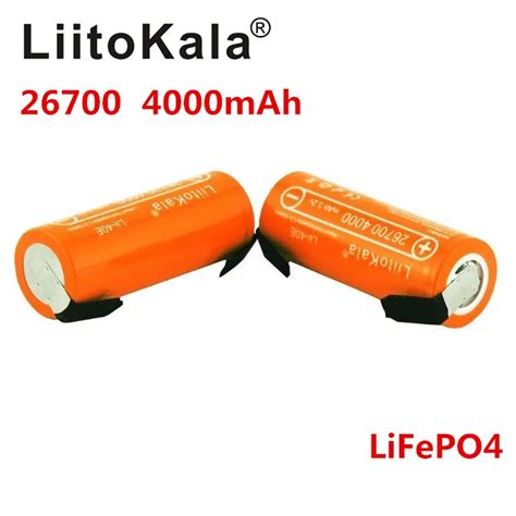 Nieuwe Liitokala Lii 40E 3 2V 26700 Oplaadbare LiFePO4 Batterij Pack