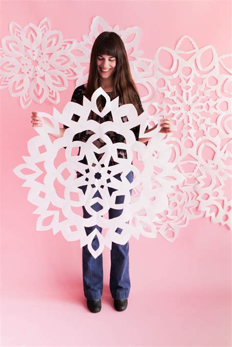 Giant Paper Snowflakes