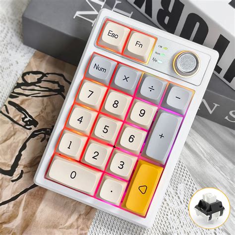 Keycool K19 Mechanical Numpad Gasket Mount Hot Swappable Bluetooth 5 0 2 4GHz Wired Numeric