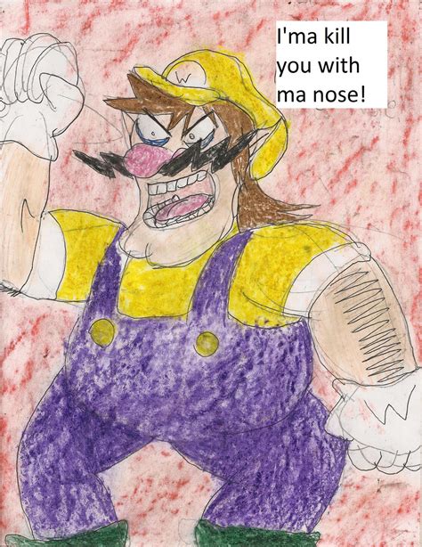 Mad Wario is mad by kingofthedededes73 on DeviantArt