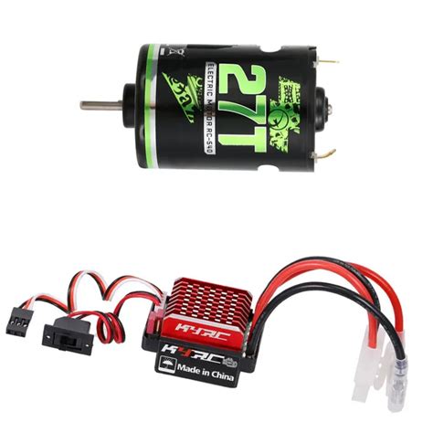 Escovado Motor Rc Rastreador T A Esc Escovado Controlador De