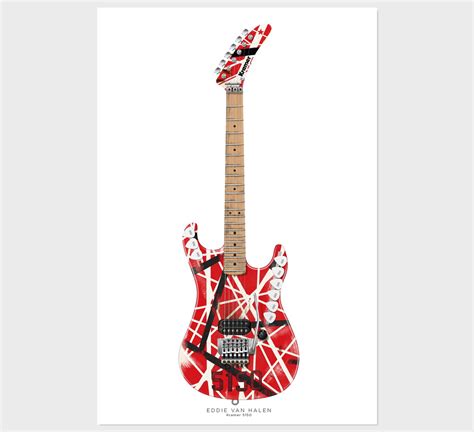 Eddie Van Halen Kramer 5150 Guitar Poster Guitar Poster Wall Decor G