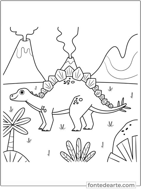 Dinossauros Desenhos Para Colorir E Pintar Imprimir Pdf