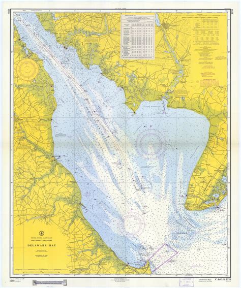 Delaware Bay Map - 1959 – Nautical Chart Prints