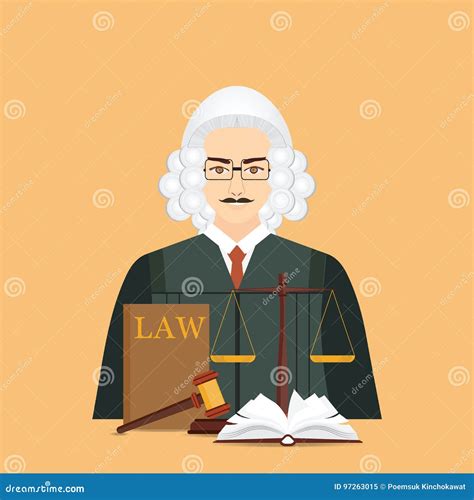 Cartoon Judge With A Gavel And Law Book | CartoonDealer.com #29783183