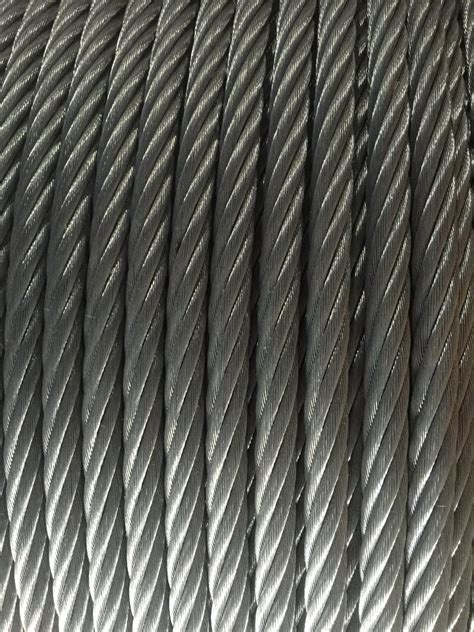 Steel Wire Rope 7 37 6X37 Iwrc Hot Dipped Galvanized Black Pitch