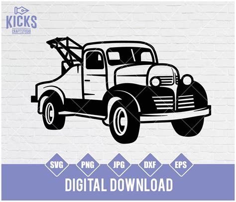 Tow Truck Svg File Tow Truck Driver Svg Tow Truck Clipart Truck Svg