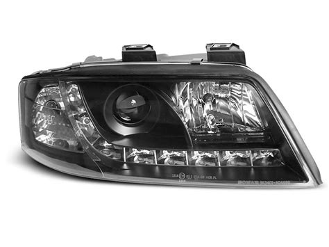 Paire De Feux Phares Audi A Daylight Led Noir