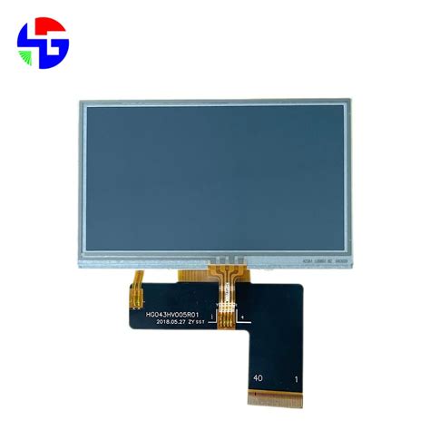 4 3 Inch TFT LCD Resistive Touchscreen TN RGB 480x272