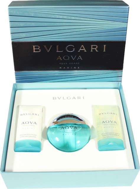 Bvlgari Aqva Marine Eau De Parfum 50ml And After Shave 75ml And Shampoo