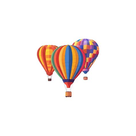 Hot Air Balloon In Sky Vector Illustration Premium Ai Generated Vector