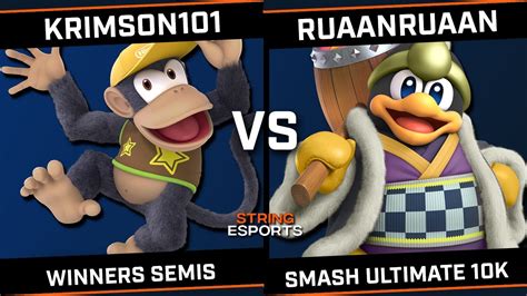 Krimson Diddy Kong Vs Ruaanruaan Dedede String Esports Smash