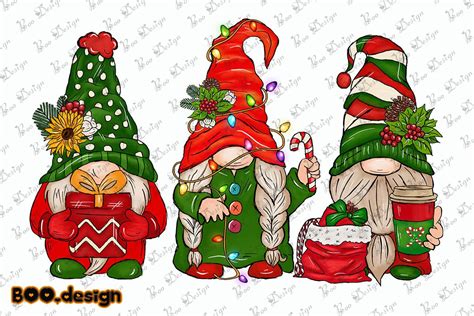 Funny Gnomes Merry Christmas PNG Graphic by BOO.design · Creative Fabrica