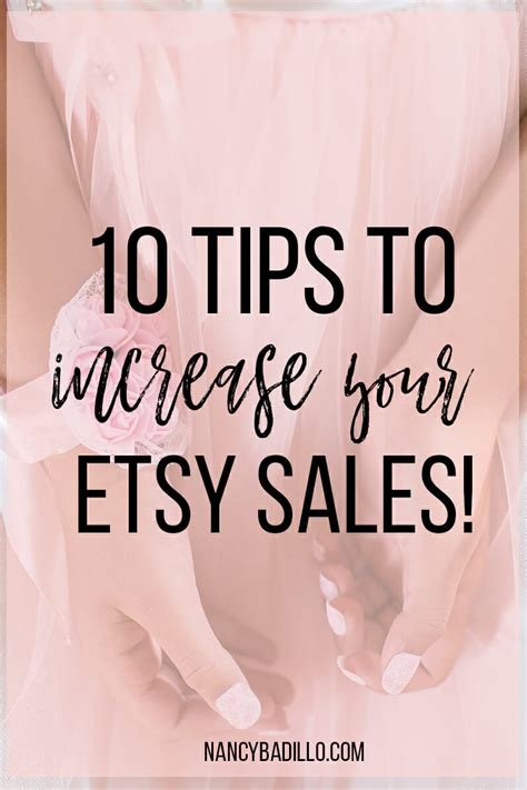 How To Increase Sales On Etsy For 2018 Nancy Badillo