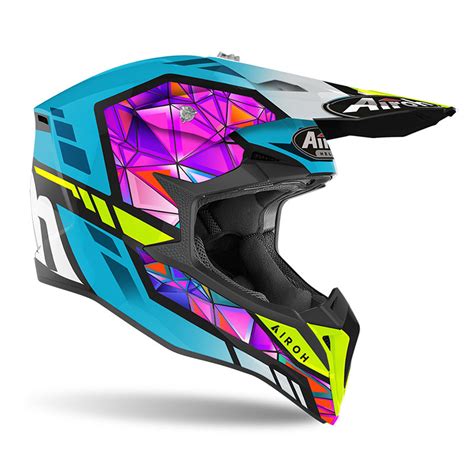 Casco Airoh Cross Enduro Wraap Diamond Gloss Hp