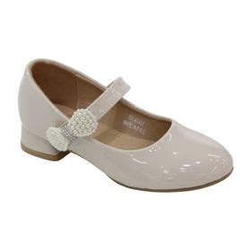 Lamara Paris Elnara Infant Girls One Belt Side Bow Dress Pump Nude Shop Today Get It Tomorrow