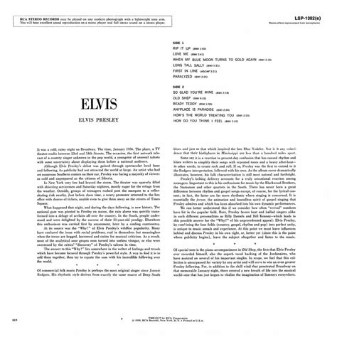 Elvis Presley The Albums And Singles Thread Page Steve Hoffman