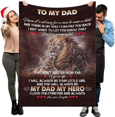 RooRuns Fathers Day Blanket Birthday Gifts For Dad Fathers Day