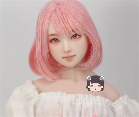 かすみこ 1 6 オビツ27 カスタムヘッド ドールヘッド 27 01 ホワイティ ピンク B パーツ ｜売買されたオークション情報、yahooの商品情報をアーカイブ公開 オークファン