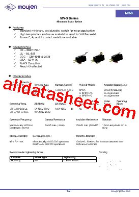 MV-3002A Datasheet(PDF) - List of Unclassifed Manufacturers
